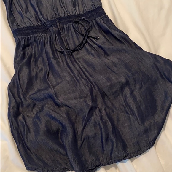 Wyatt Breathable Cotton Dress in Jean Print - Picture 5 of 6